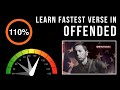 Learn Eminem&#39;s Fastest Verse In &#39;Offended&#39; (Slowed Down + Scrolling Lyrics)