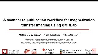 Celebrity A scanner to publication workflow for magnetization transfer imaging using qMRLab Wealth