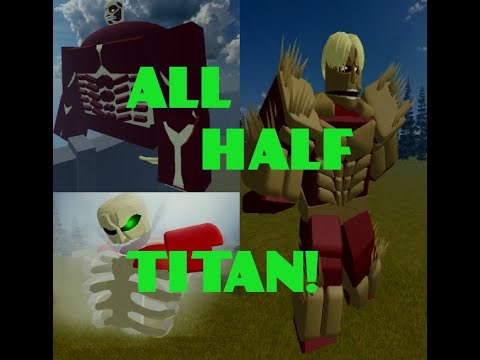 Roblox Typical Titan Shifting Game How To Transform Into A Half Titan Youtube - roblox typical titan shifting game founding titan