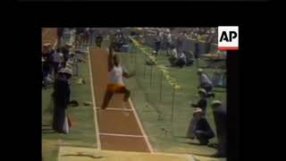 Carl Lewis wins his first start of the Season 84 Long Jump with 8.71 ( -0.4 in ) Westwood, CA