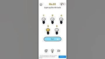 #brainout Level 81, Light up the 4th bulb
