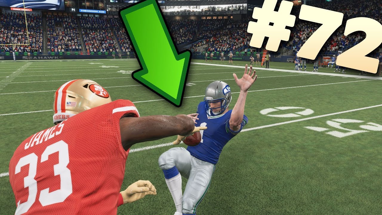 Monster Hit On Kicker On Fake Field Goal Attempt! Madden 20 San