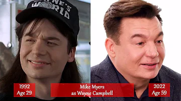 Wayne's World the Cast from 1992 to 2022 - Then and now