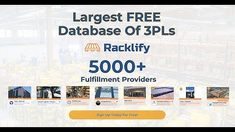 Racklify - Next Generation of 3PL Search