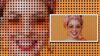 Colored Dots Portrait Effect in GIMP