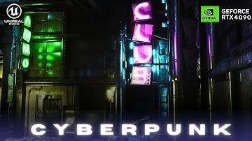 Cyberpunk Unreal Engine 5 Cinematic | 8K Ultra HD | Nvidia RTX 4090 | Ray Tracing Masterpiece