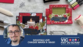 [Tuto Scrap] Carte Chevalet Photophore de Noël