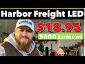 Harbor freight LED shop lights 5000 Lumens