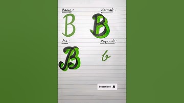 How to draw letter B in 3d easily #shortsfeed #calligraphy #viral