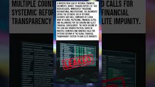 Massive New Leak Exposes Global Tax Evasion and Offshore Elite