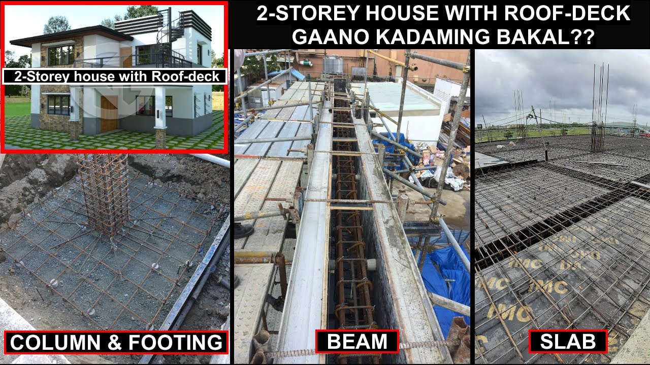 2Storey house with Roof-deck, Gaano kadaming bakal? ESTIMATES | PART-1
