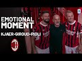 Milan bids farewell to their heroes kjaer giroud and pioli  emotional moment  serie a 202324