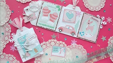 Easy Snail Mail Christmas Envelope Flipbook - Winter Wishes Collection - Little Hot Tamale