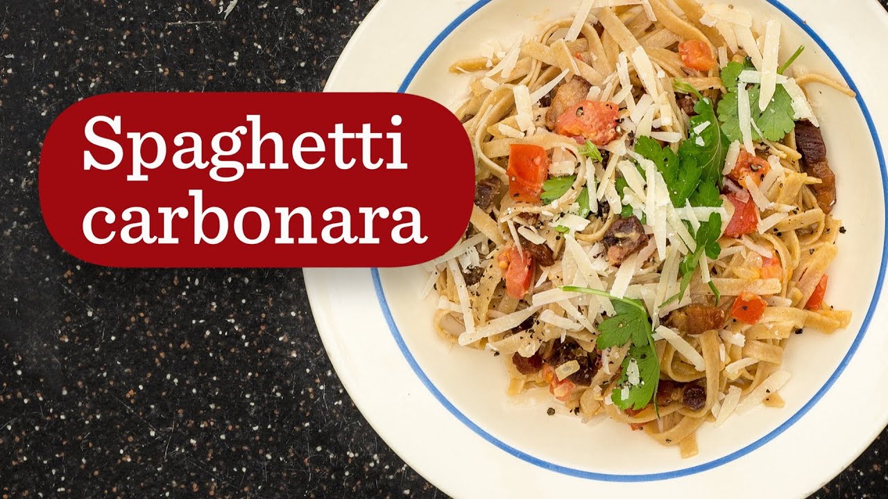 27 Spaghetti carbonara - Mit kokkeri