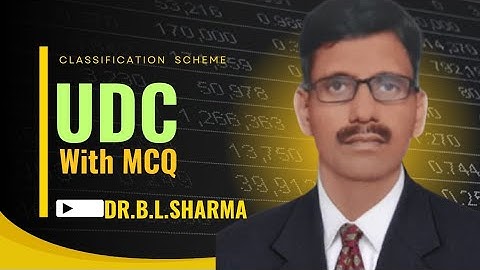 BIHAR LIBRARIAN// Universal  Decimal Classification (UDC)#education // DR.B.L.SHARMA 