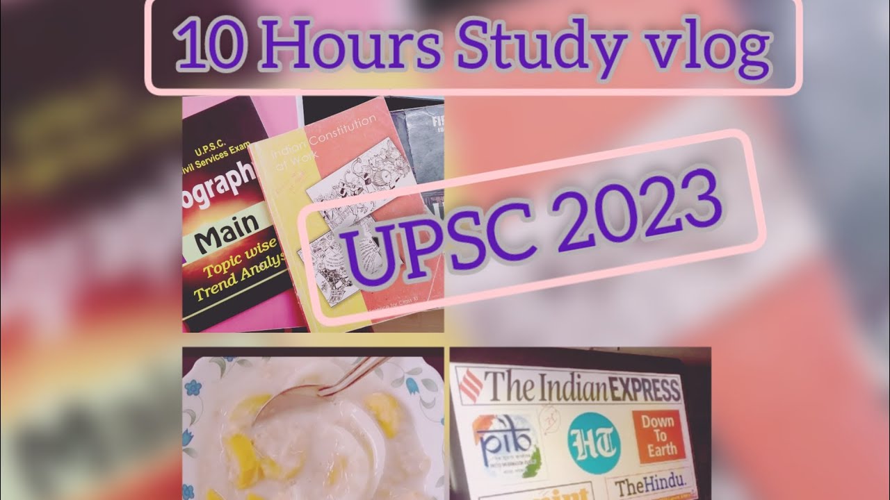 A Honest Day | Study Vlog of UPSC aspirant | 10 Hours Study Vlog # ...