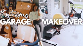EXTREME GARAGE MAKEOVER | SPRING CLEANING | DECLUTTER MOTIVATION | HOME GYM | CLEAN WITH ME | VLOG