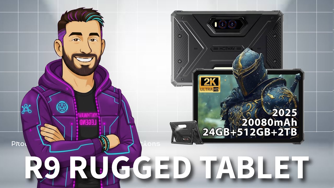Защищённый планшет Hotwav R9 Ultra 5G — 11-дюймовый дисплей 2K, 120 Гц, восьмиядерный процессор 6...