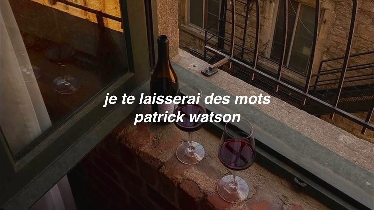 Je te laisserai des mots Patrick Watson (French/English Lyrics) YouTube