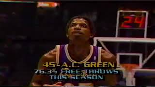 1986-87 Lakers vs Nets (Magic Johnson 42 points)