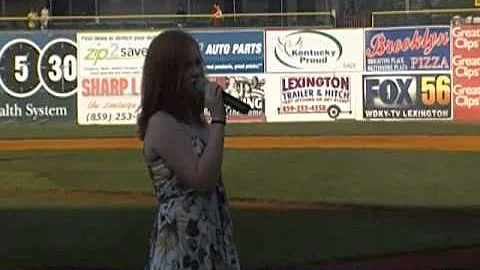 Savannah Nicole Dunnington singing The Star Spangl...