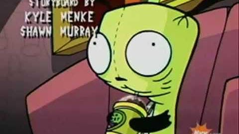 Invader Zim Gir with his slurpee