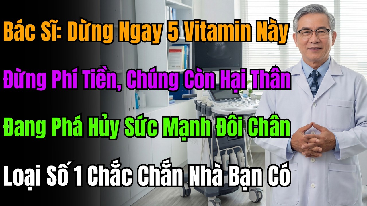 Đừng Tốn Tiền Oan! 5 Loại Vitamin Này Đang Hủy Hoại Đôi Chân Bạn, Loại Số 1 Nhà Nào Cũng Có.