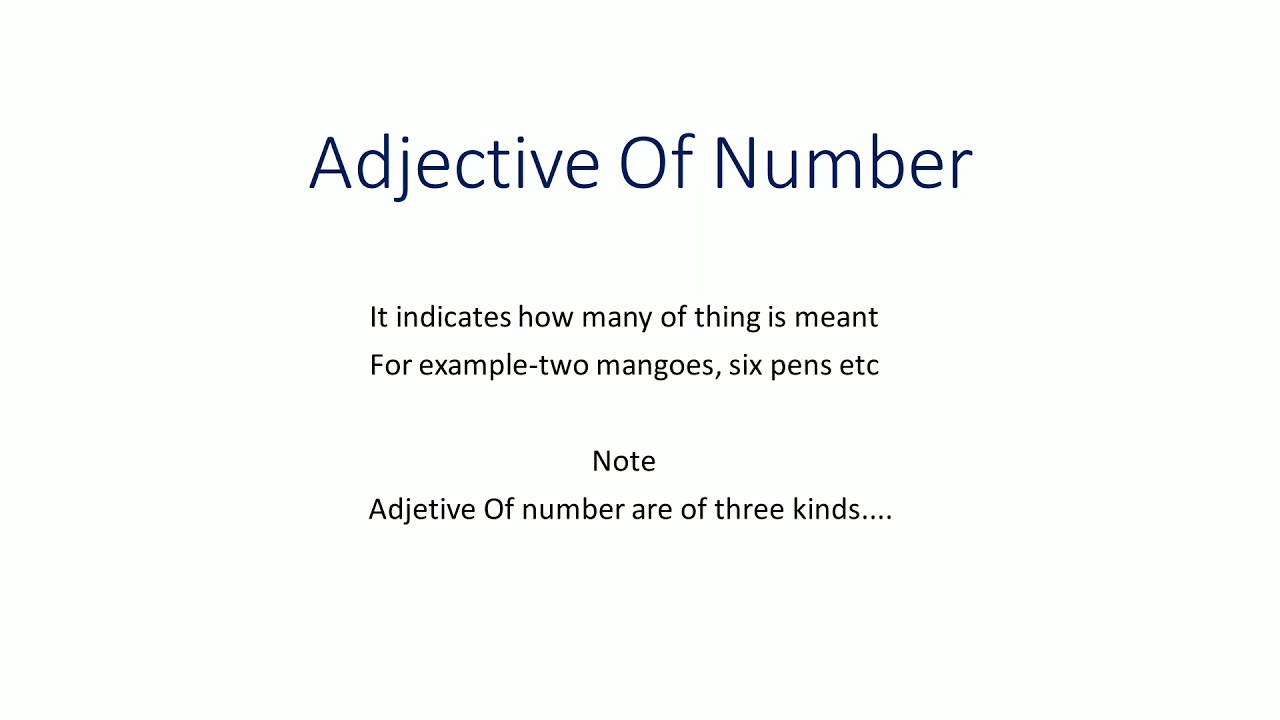 adjective-of-number-youtube