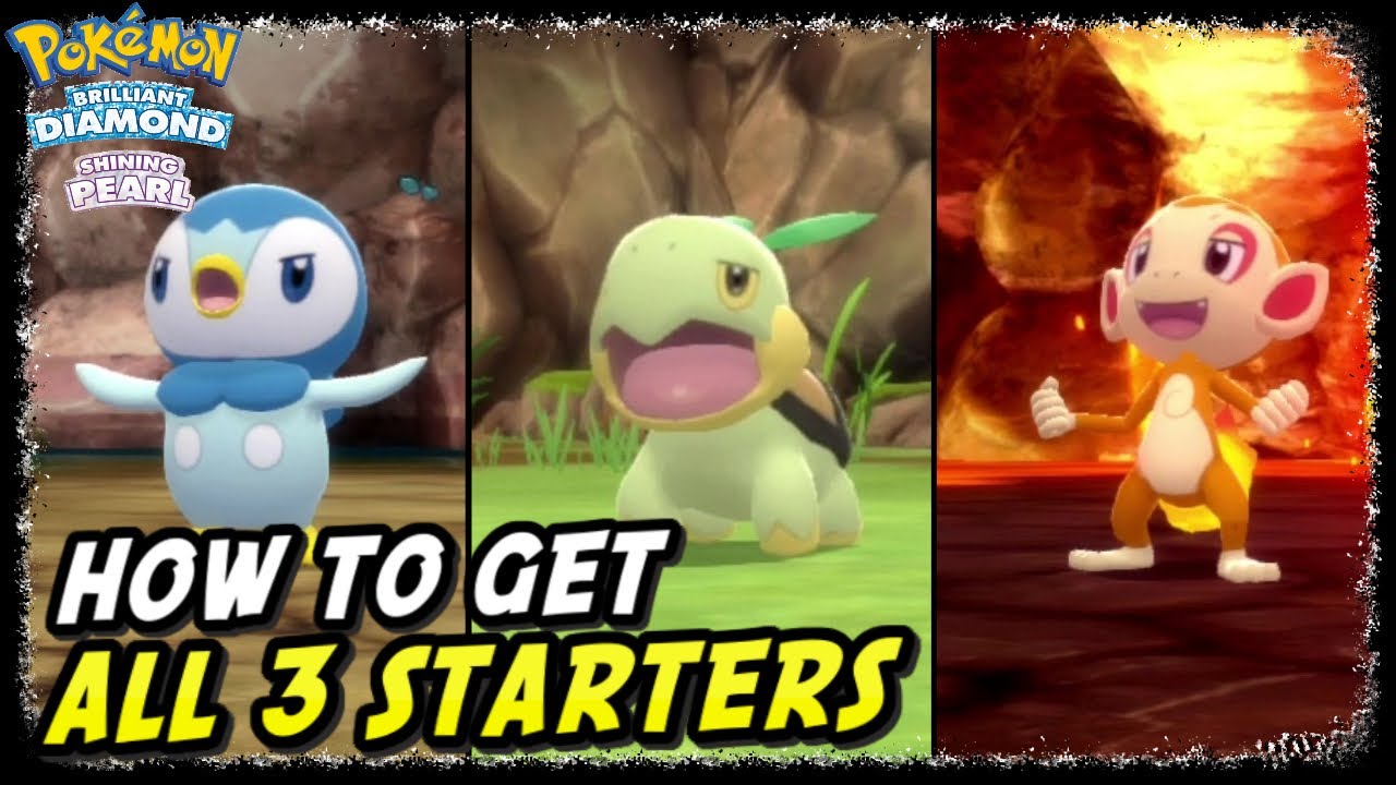Pokemon Diamond and Pearl Remake Starters: Turtwig, Chimchar and Piplup