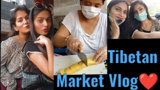 Exploring Tibetan Market Delhi /Ama Cafe Vlog❤️/ Laphing Eating?