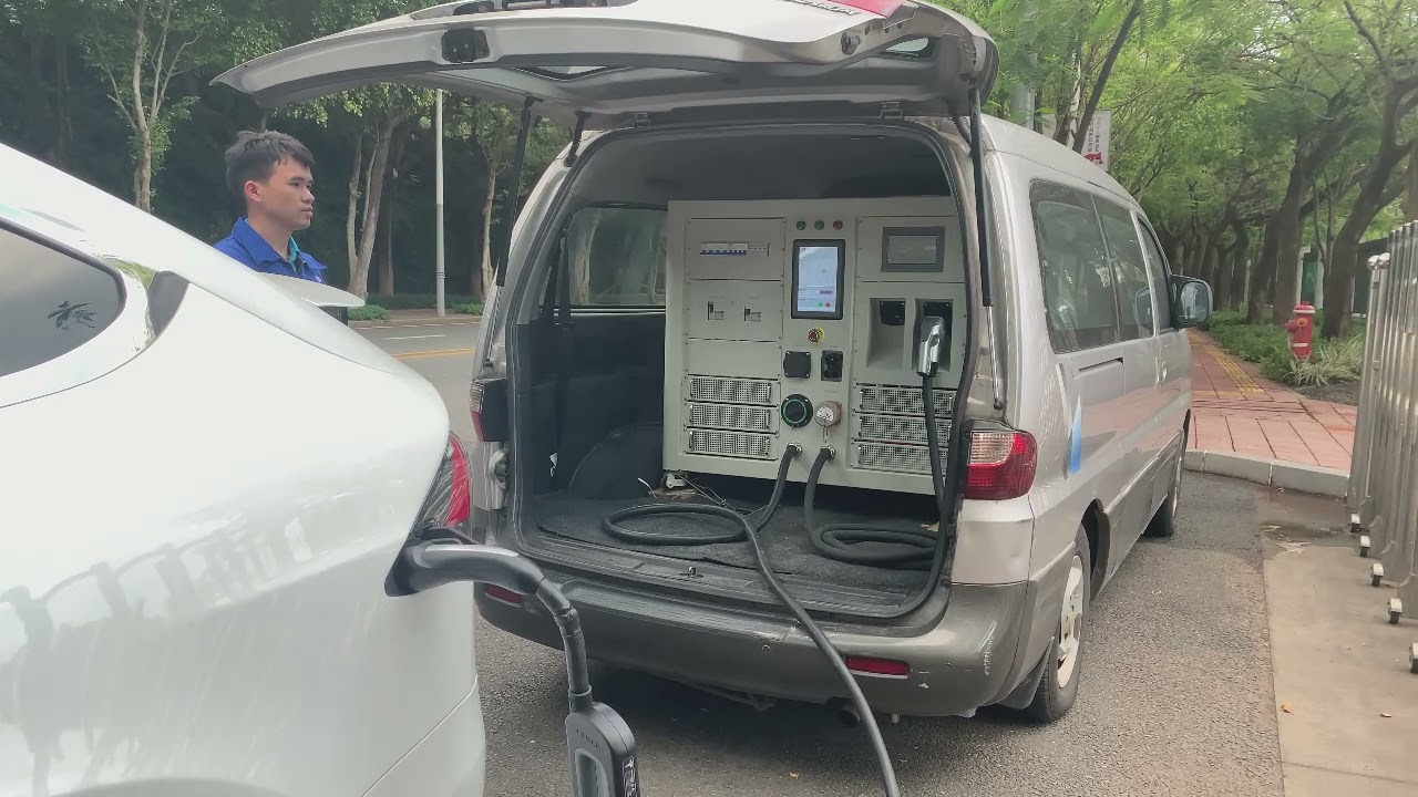 mobile ev charger for emergency charging for vehicles - YouTube