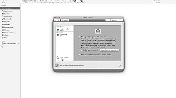 Mac OS X - How to Disable : Enable Guest Account