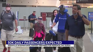 50,000 daily passengers expected at BNA
