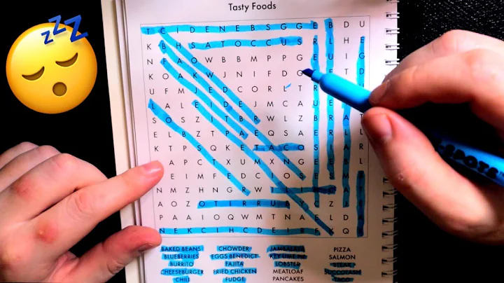 ASMR Word Search And Gum Chewing