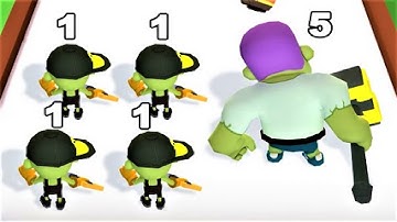 🧟 Merge Survival: Zombies 🧟‍♀️ GAMEPLAY Levels 1-13 (Android, iOS)