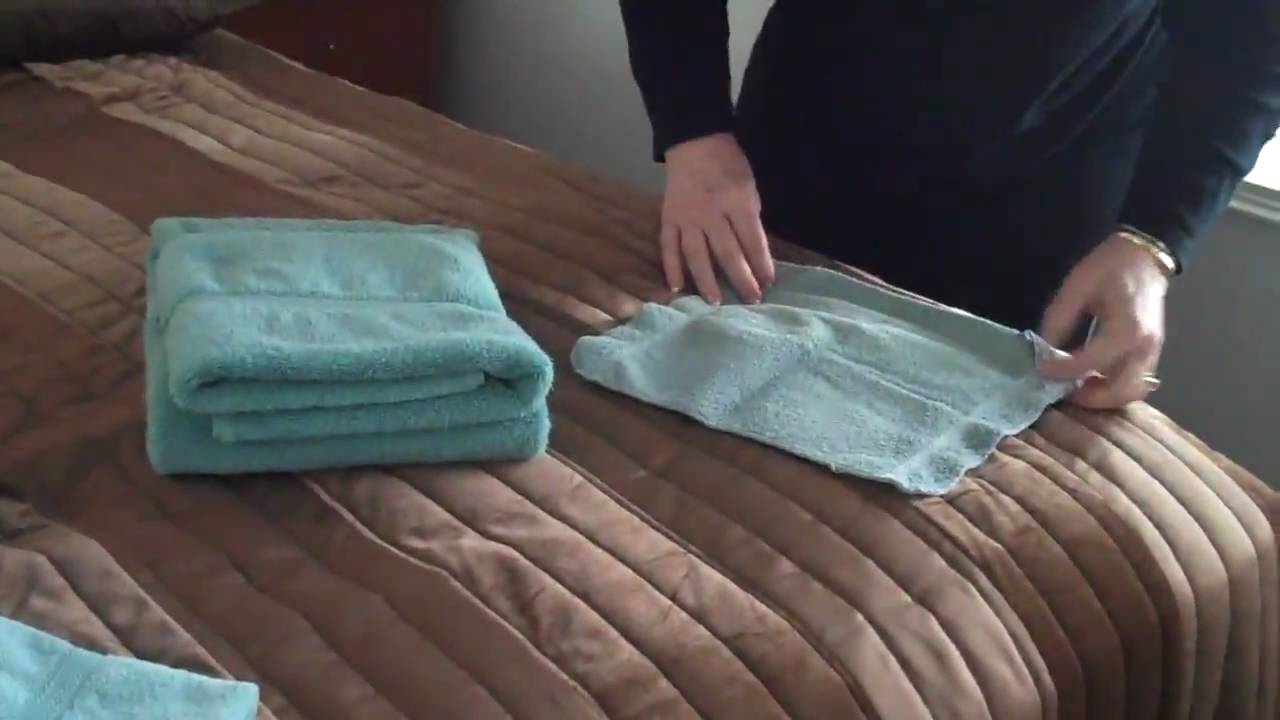Folding Bathroom Towels YouTube