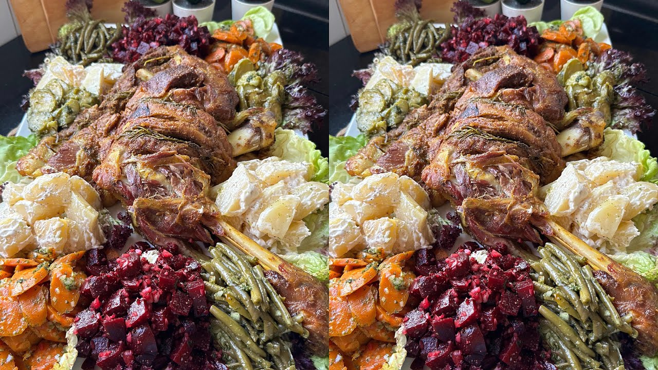 طبق هماوي للعراضات كيحمر لوجه يا الالة لحم في الفران مع مرافقات رووعة المحمر بلا تمارة 👨‍🍳