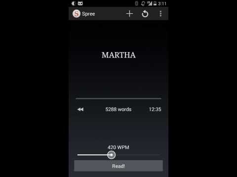 Spree - Speed Reader for Android!