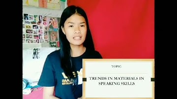 DEVELOPING MATERIALS FOR SPEAKING SKILLS