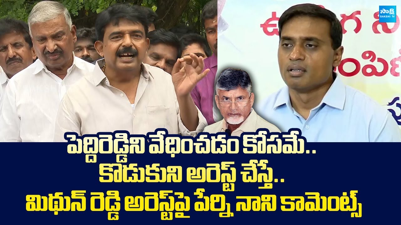 Perni Nani And Peddireddy Ramachandra Reddy Meets MP Mithun Reddy In Central Jail |