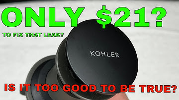 ASMR - Fix Your Leaky Bathroom Sink with a $21 Kohler plastic Clicker drain #diy #plumbing