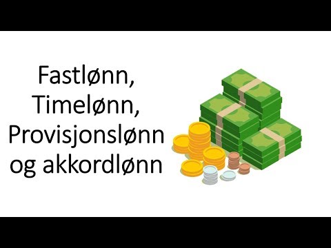 4. Økonomi: Fastlønn - Timelønn - Provisjonslønn - Akkordlønn 💰💳💵