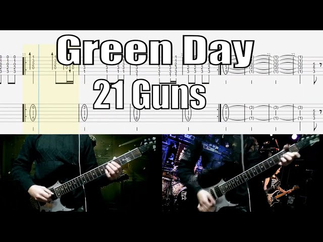 Green Day 21 Guns Guitar Lesson With Tab class=