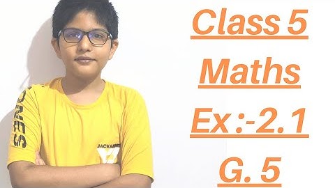 Class 5 Maths || Ch:- 2 || The Four Operations || Ex 2.1 || G. 5 || By Dhruv Redhu