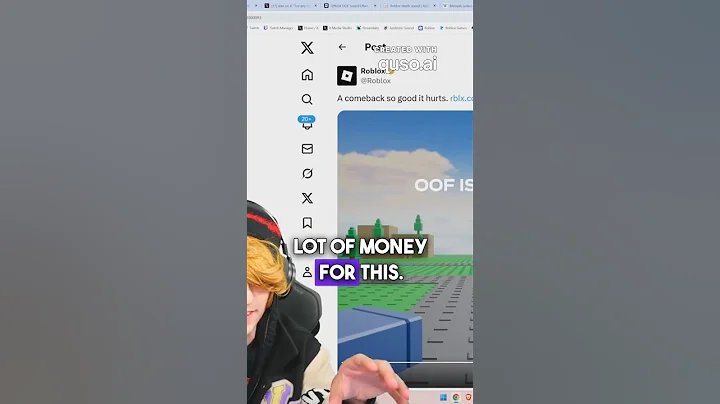 The ROBLOX OOF SOUND is back AFTER 3 years #roblox #kreekcraft #oofsound