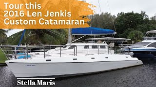 Yacht Walkthrough  Custom Build Len Jenkins Catamaran