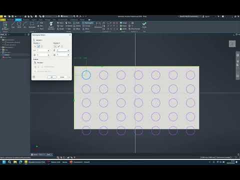 Autodesk Inventor - Arrays   Rectangle