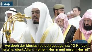 Sheikh Yasser al Dossari - Sure al Maidah 72-76 (GERMAN)