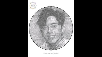 String art portrait by ibot - #edanlui #stringart #portrait