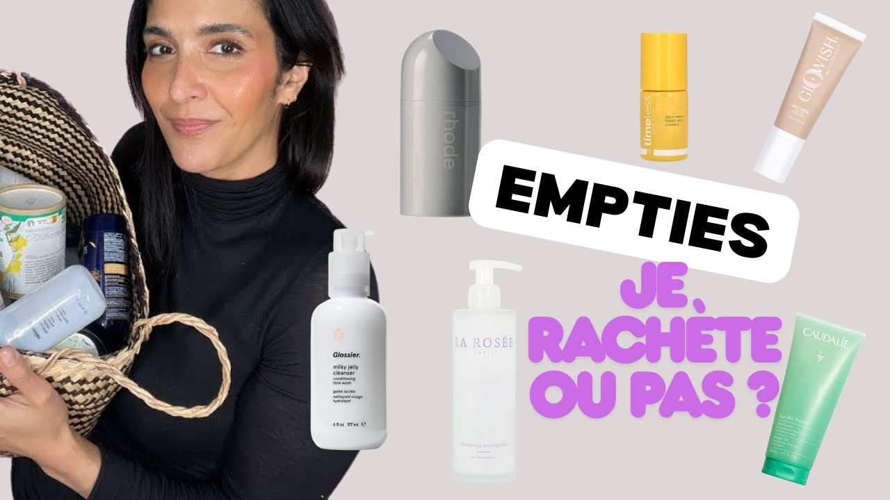 Produits terminés 💄 Mes avis honnêtes : je rachète ou pas ? (Skincare, maquillage, cheveux)